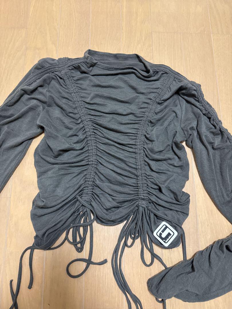 irojikake 長袖トップスSECOND SKIN TOPS（GRAY