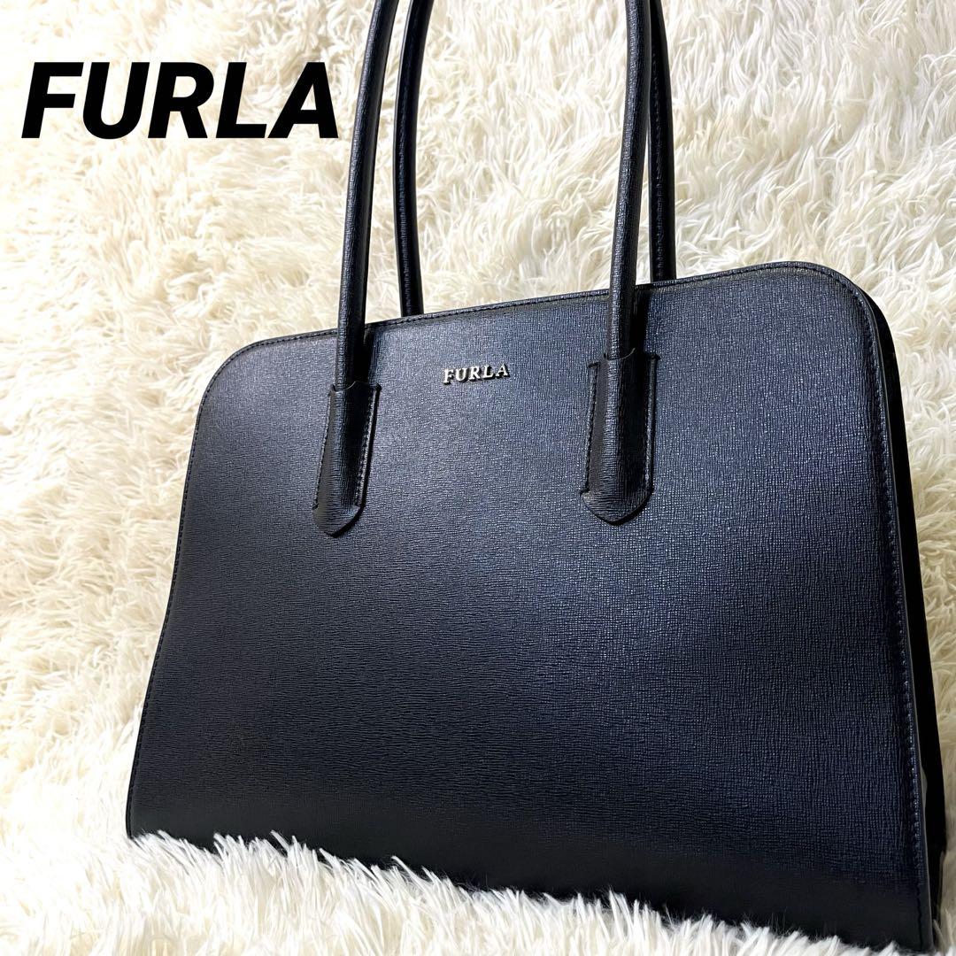 【美品】FURLA フルラ ファンタジア トートバッグ　ブラック　PVC A4 楽天市場】フルラ トートバッグ FURLA 新品 ブランドバッグ 雑誌