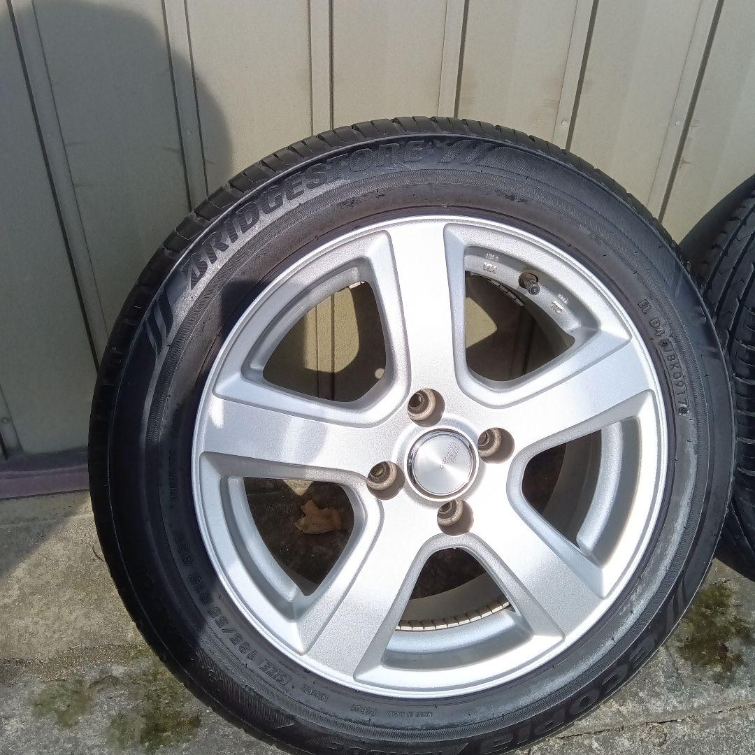 185/55R15 ブリヂストン　アルミホイールタイヤ4本セット