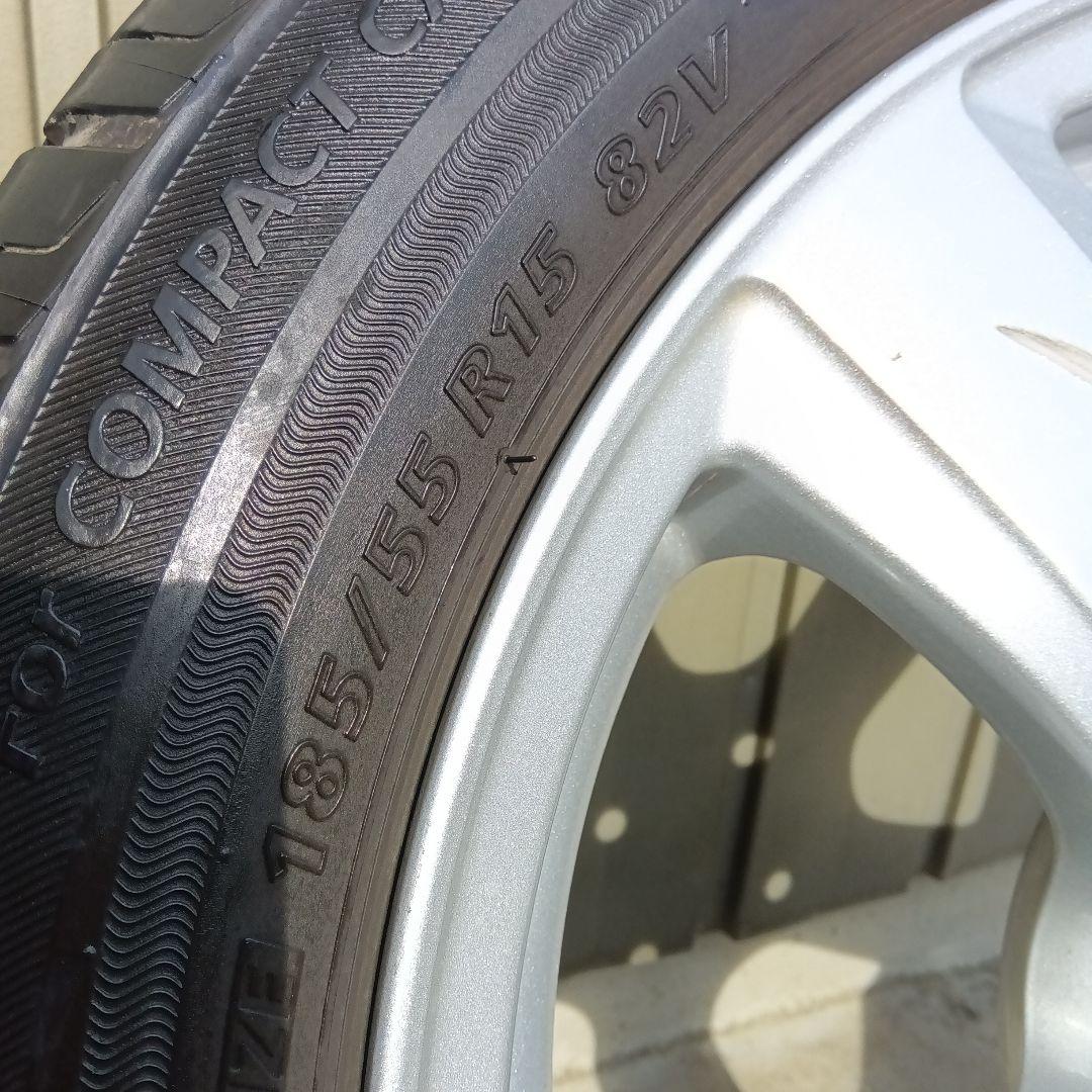 185/55R15 ブリヂストン　アルミホイールタイヤ4本セット