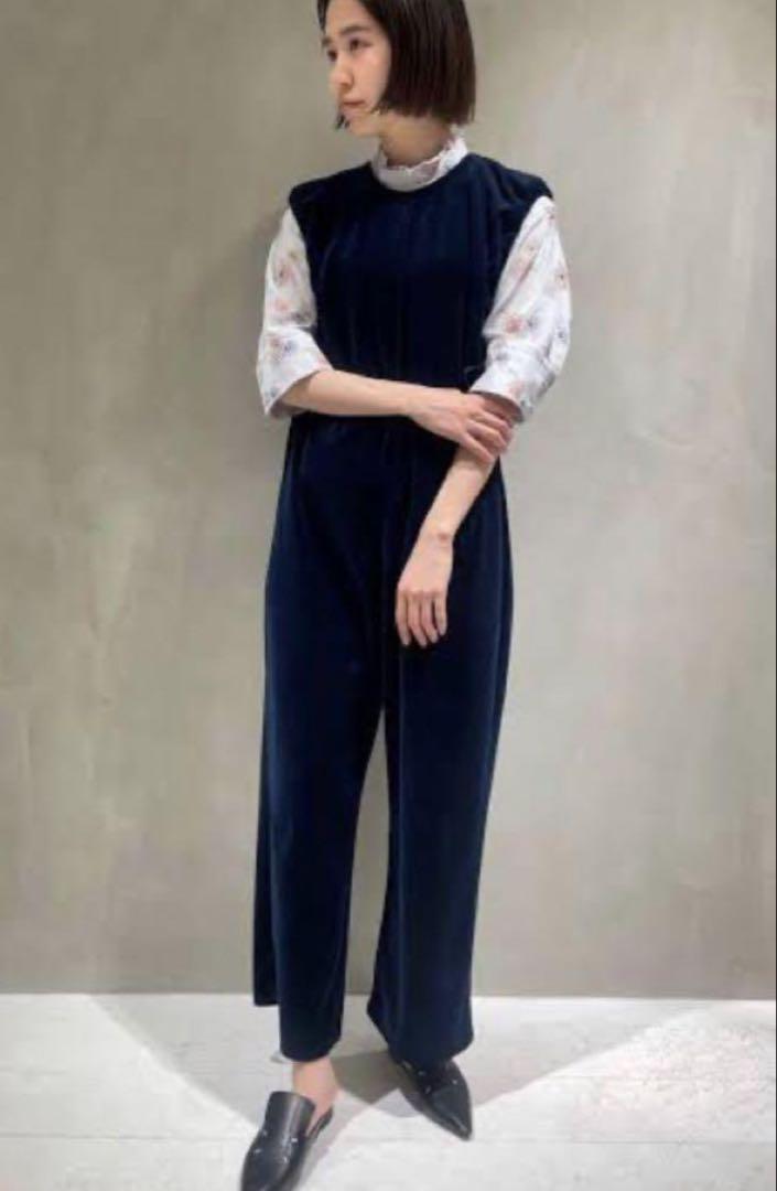 BACCAベロアサロペットネイビー