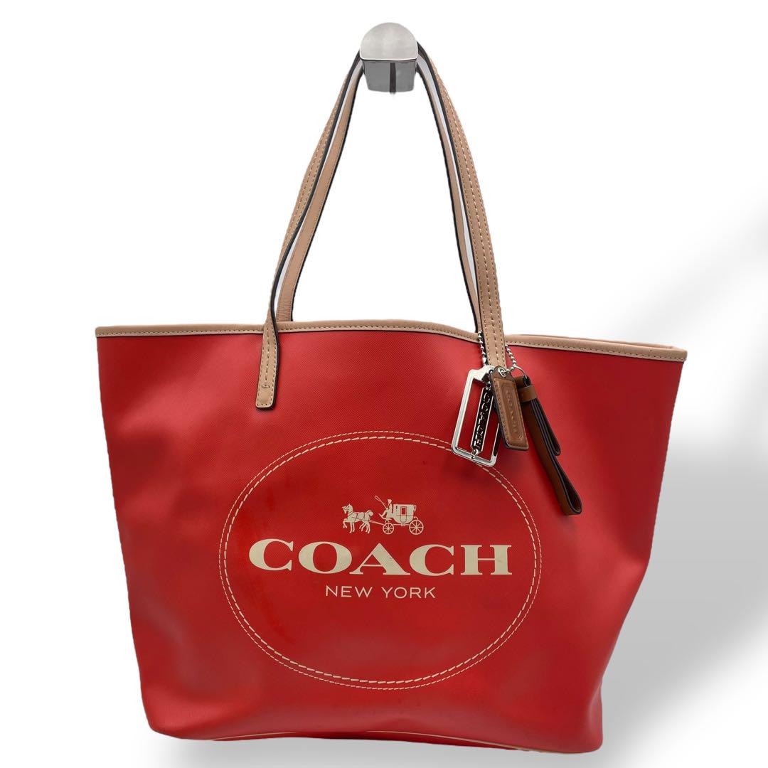 COACH - 美品 コーチ 大容量 A4収納可能 トートバッグ 肩掛け