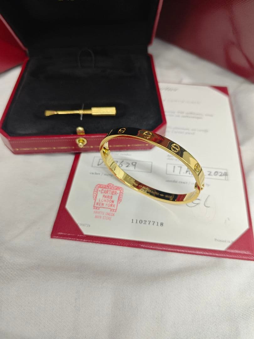 カルティエ LOVE ブレスレット 18K イエローゴールド 17cm カルティエ LOVE ブレスレット 18K イエローゴールド 17cm