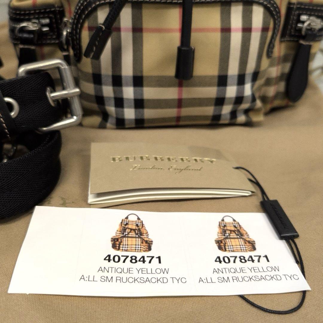 未使用級 BURBERRY バーバリー ノバチェック リュック ミニ 正規品