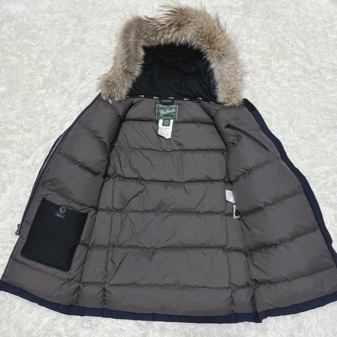 ウールリッチ アークティックパーカー ダウンジャケット コヨーテファー ネイビー ウールリッチ アークティックパーカー ダウンジャケット コヨーテファー ネイビー