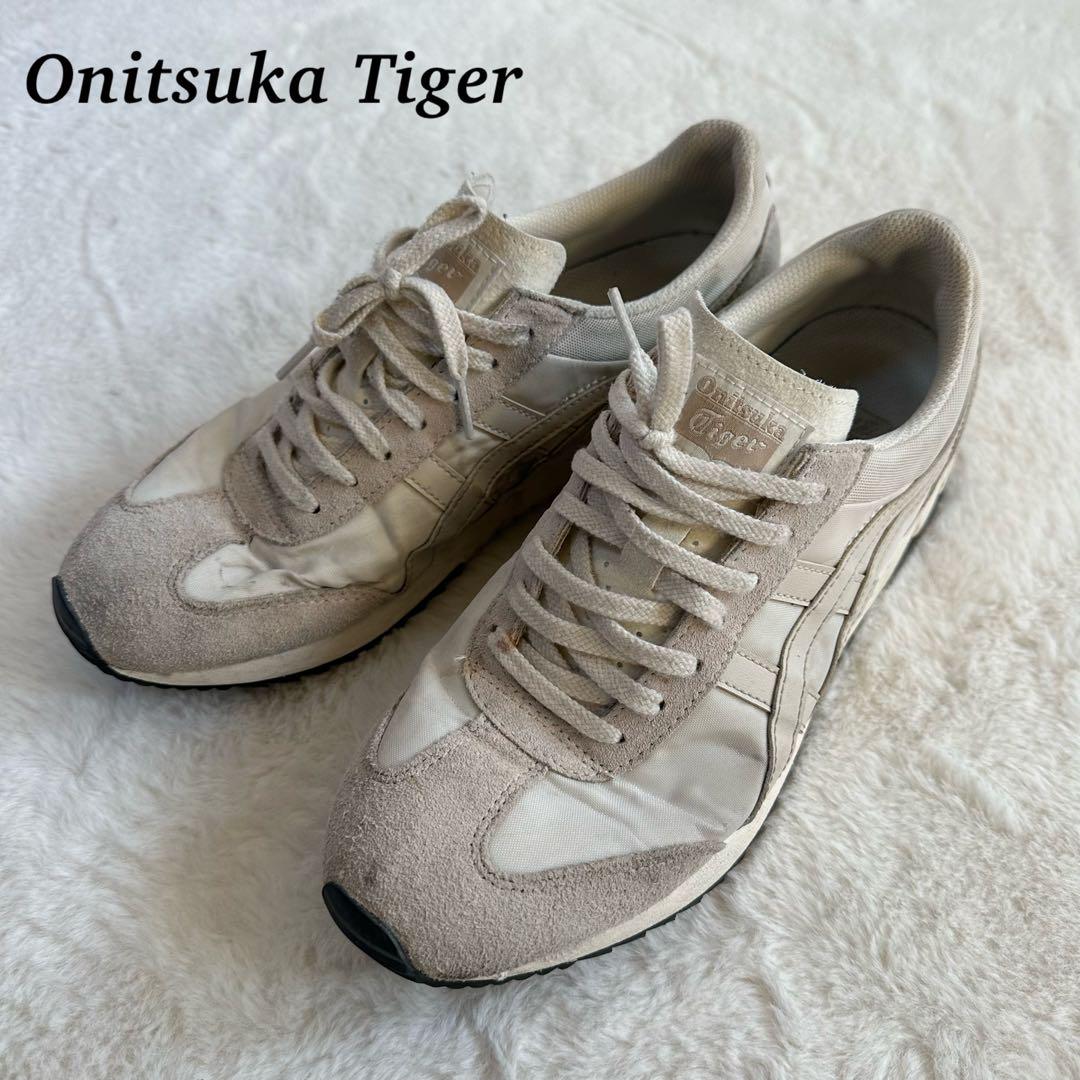 【新品に近い美品】Onitsuka Tiger ベージュ スニーカー 790e6382d00e4a487392fe2810b731