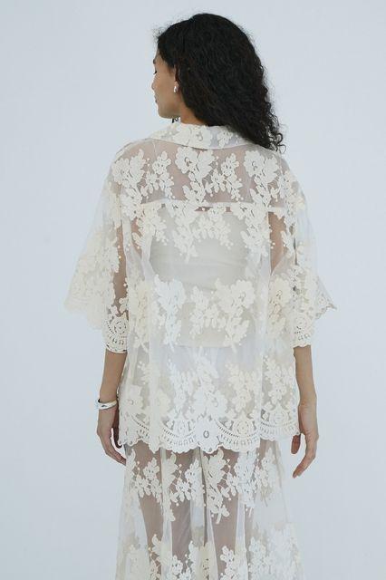 CLANE SHEER FLOWER LACE SHIRTS サイズ2 - メルカリ