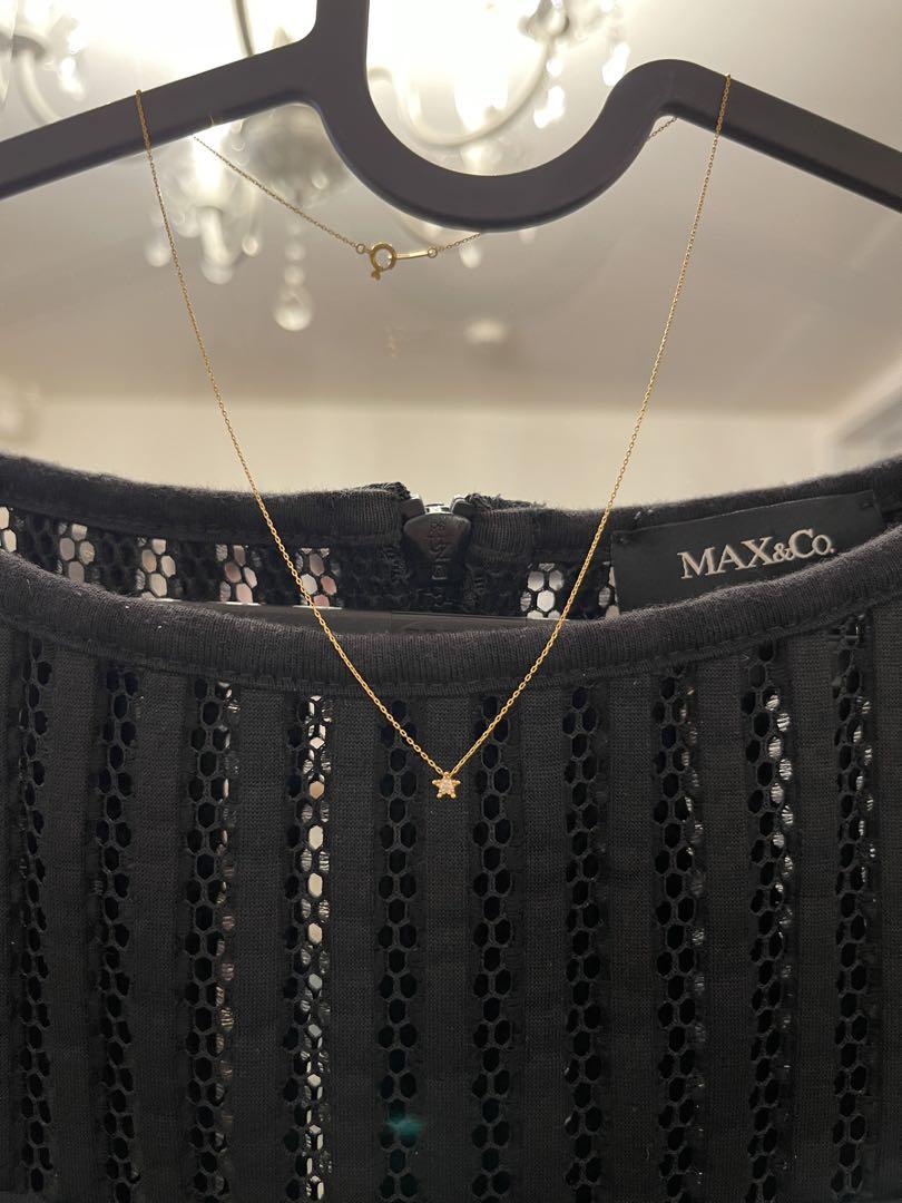 STAR JEWELRY K18 0.04 スターモチーフデザイン　ネックレス