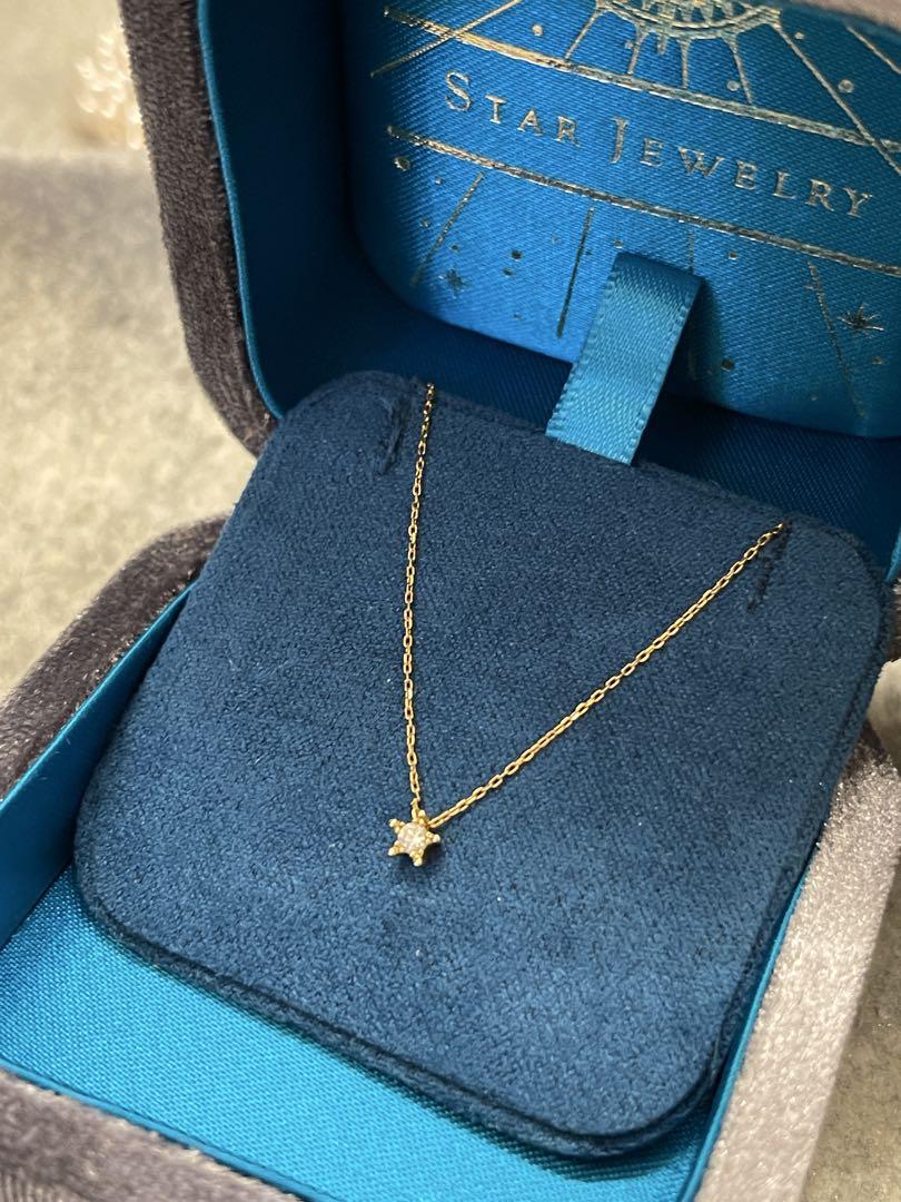 STAR JEWELRY K18 0.04 スターモチーフデザイン　ネックレス