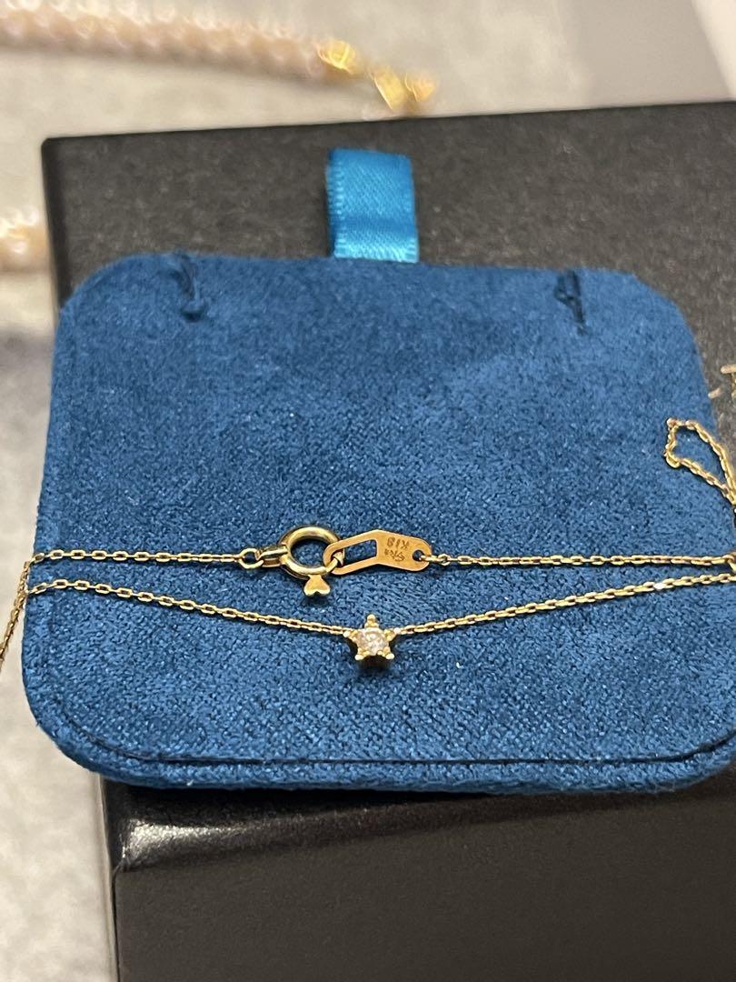 STAR JEWELRY K18 0.04 スターモチーフデザイン　ネックレス