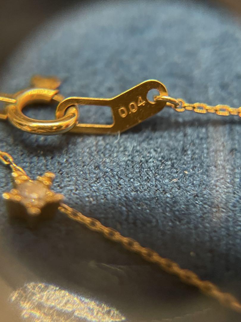 STAR JEWELRY K18 0.04 スターモチーフデザイン　ネックレス