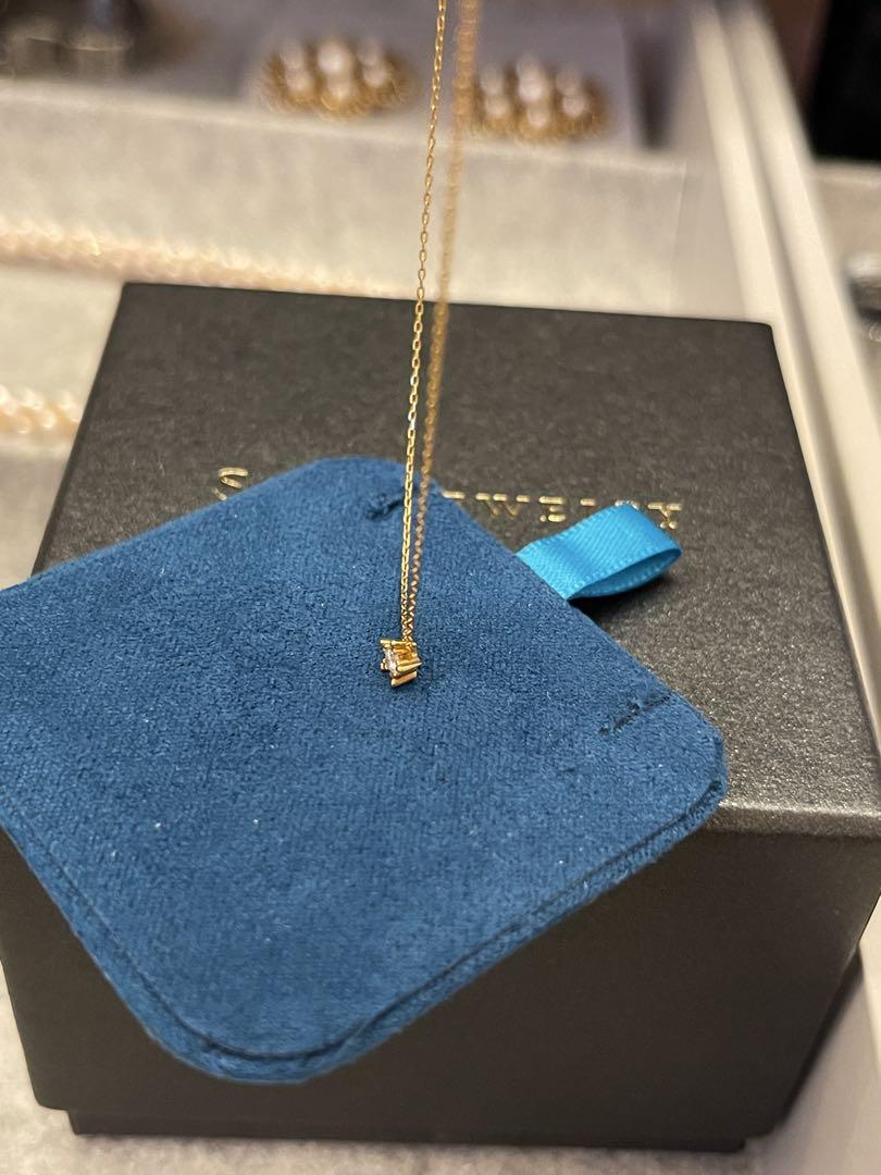 STAR JEWELRY K18 0.04 スターモチーフデザイン　ネックレス