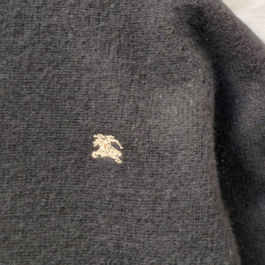 【BURBERRY/バーバリーブルーレーベル】【M】長袖ニット　セーター　黒