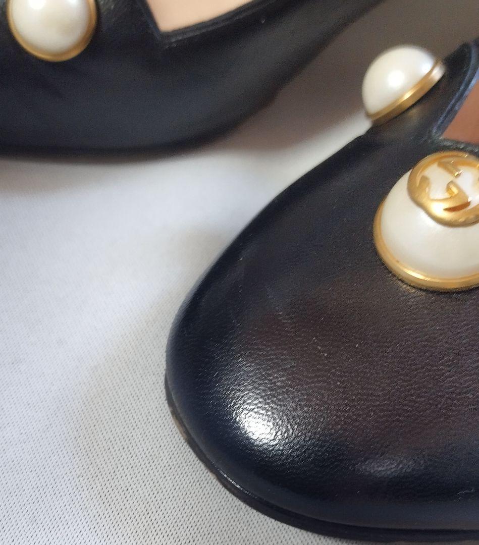 GUCCI ブラックレザー パンプス ハイヒール　※Sary様と交渉中