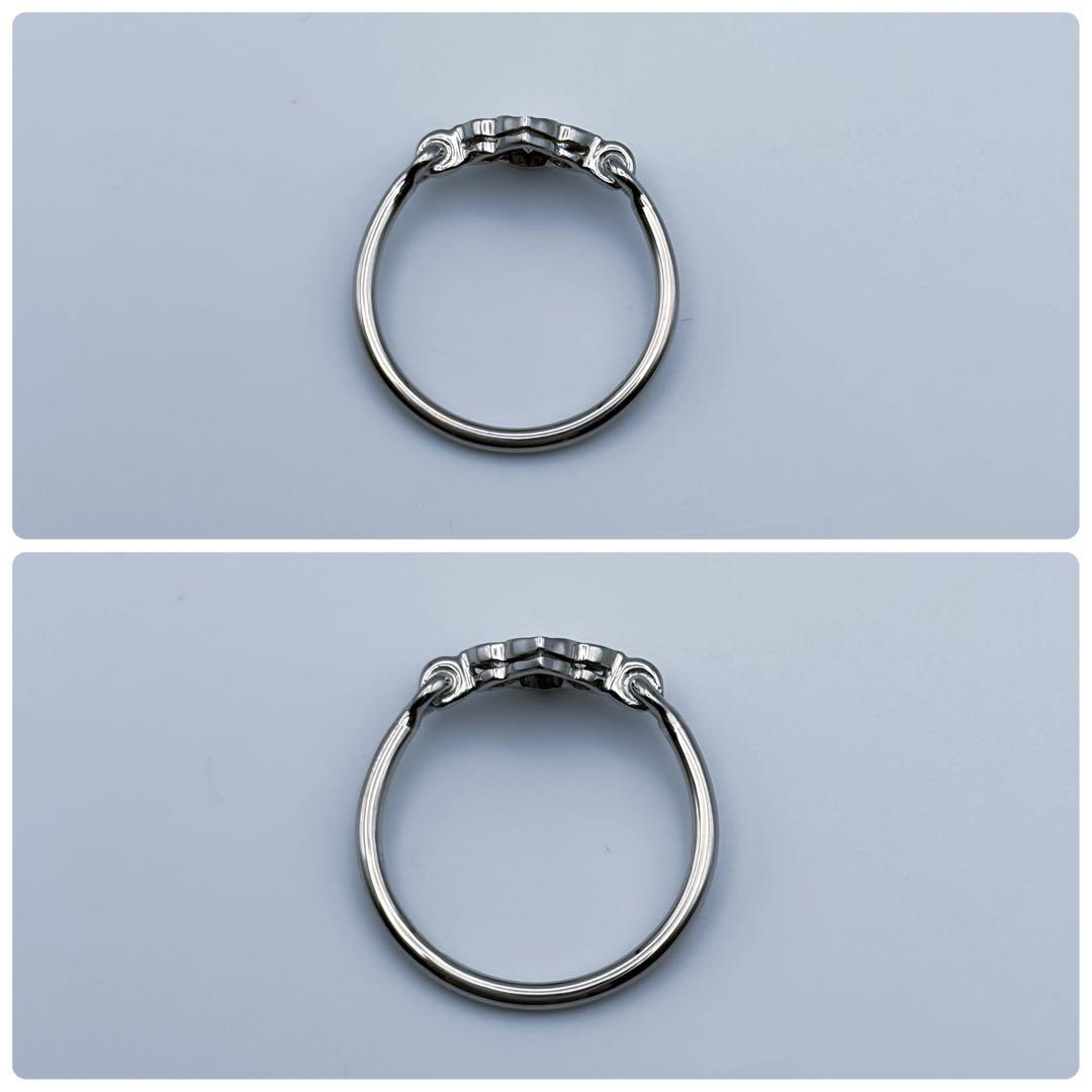 美品 カルティエ ヒンドゥ ダイヤ ホワイトゴールド リング 10号 50
