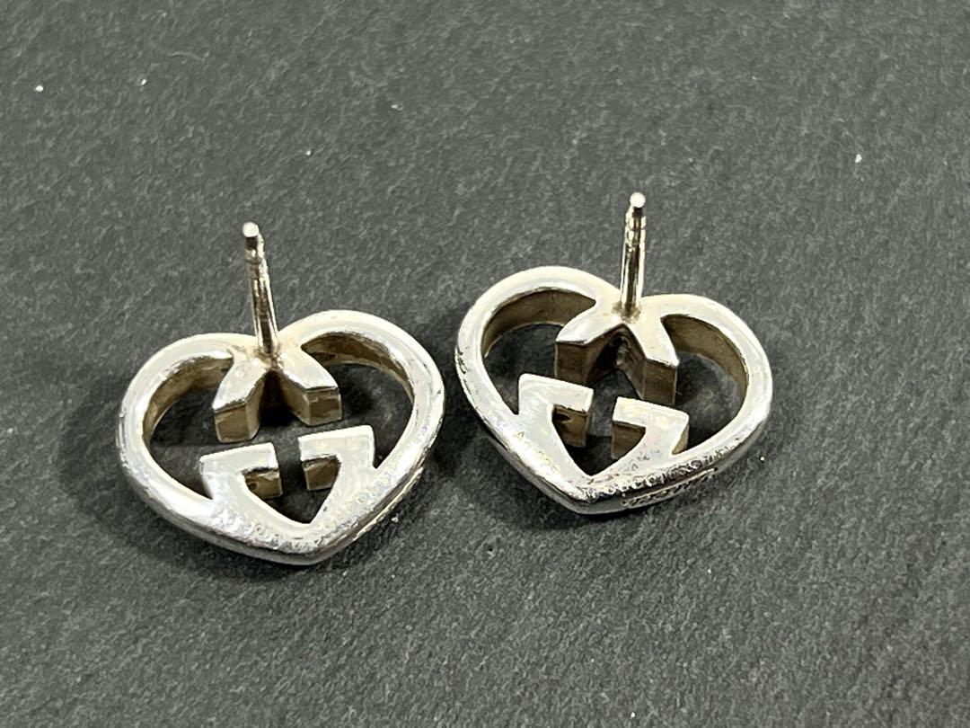 GUCCI インターロッキング ハート ピアス グッチ 925