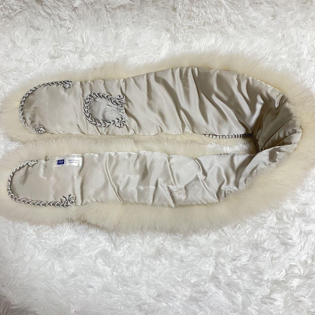✨サガフォックス✨美品 高級 大判ファー マフラー 白 ショール