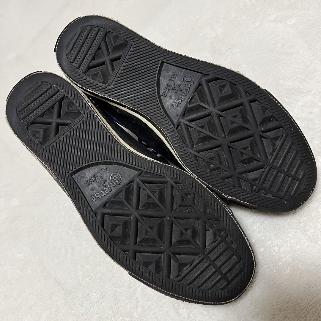 コンバースオールスター made in USA ブラックソール チェック柄 コンバースオールスター made in USA ブラックソール チェック柄