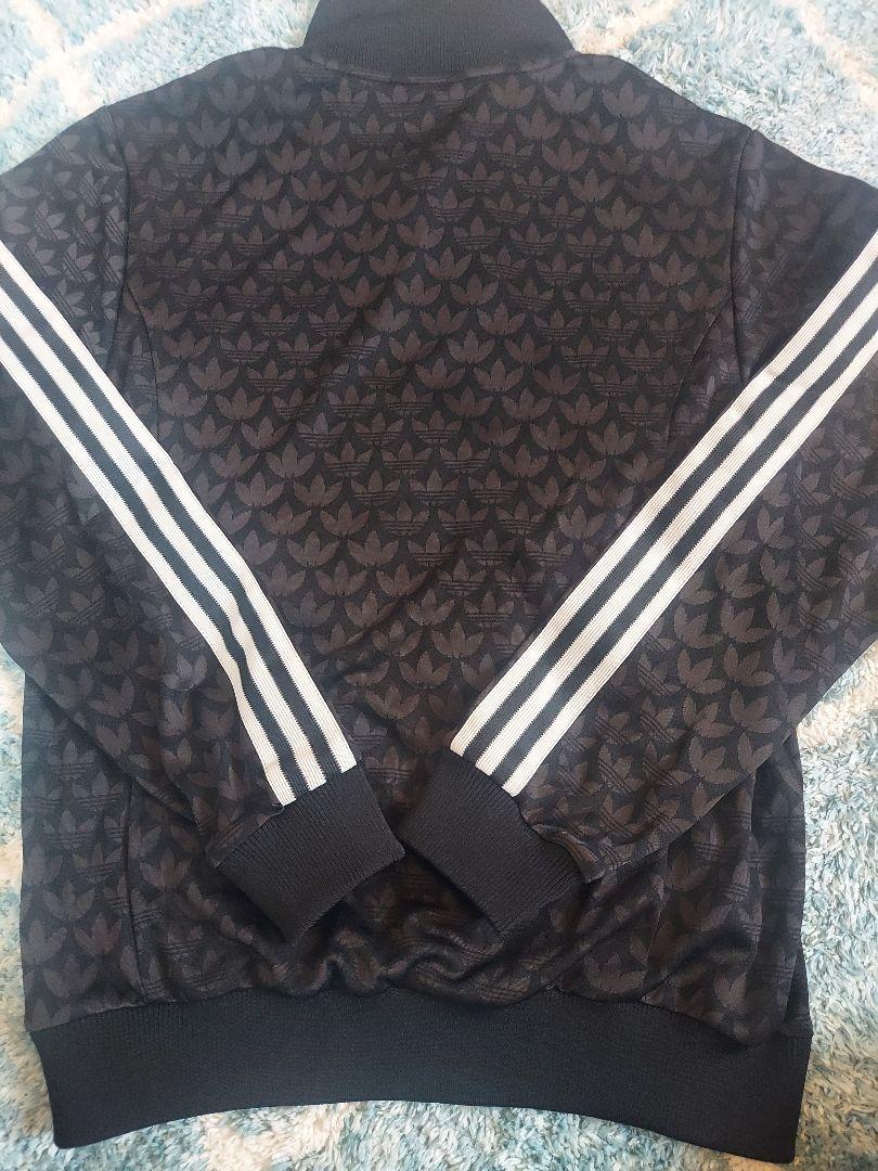 adidas ブラック トレフォイル ジャージ　L