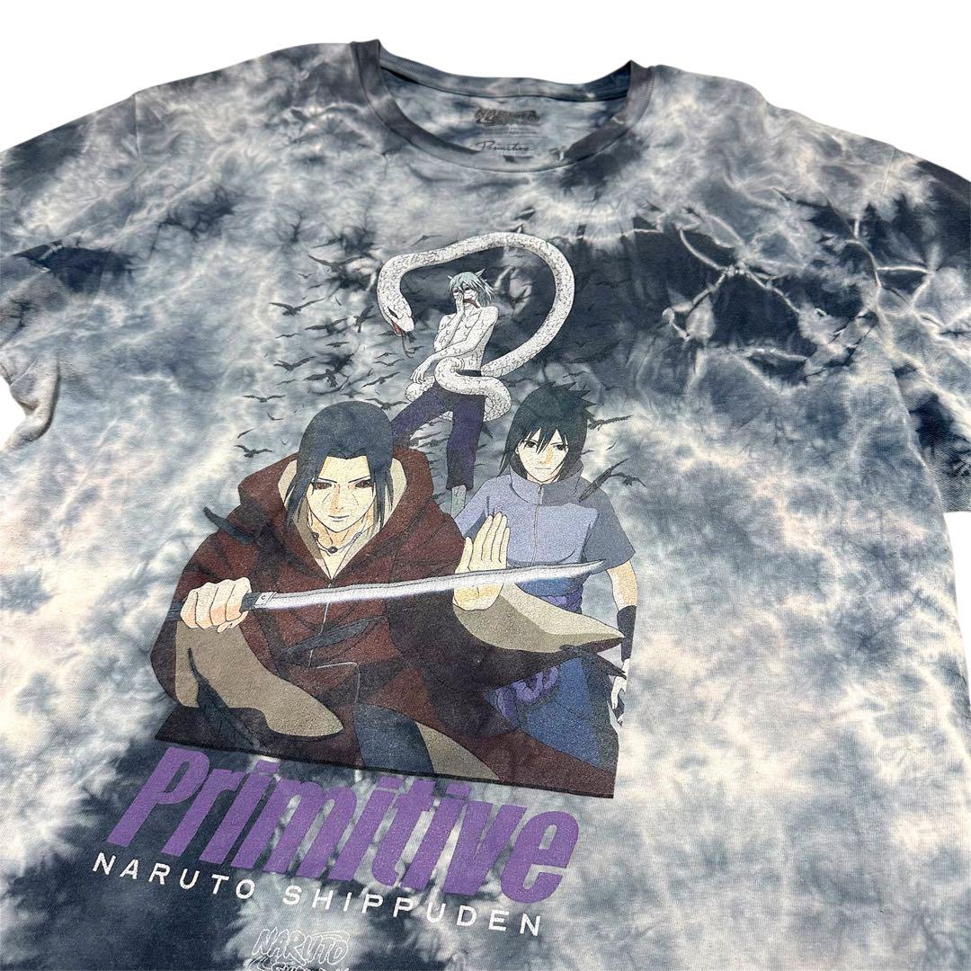 【NARUTO/ナルト】 希少 イタチ サスケ カブト タイダイ Tシャツ L