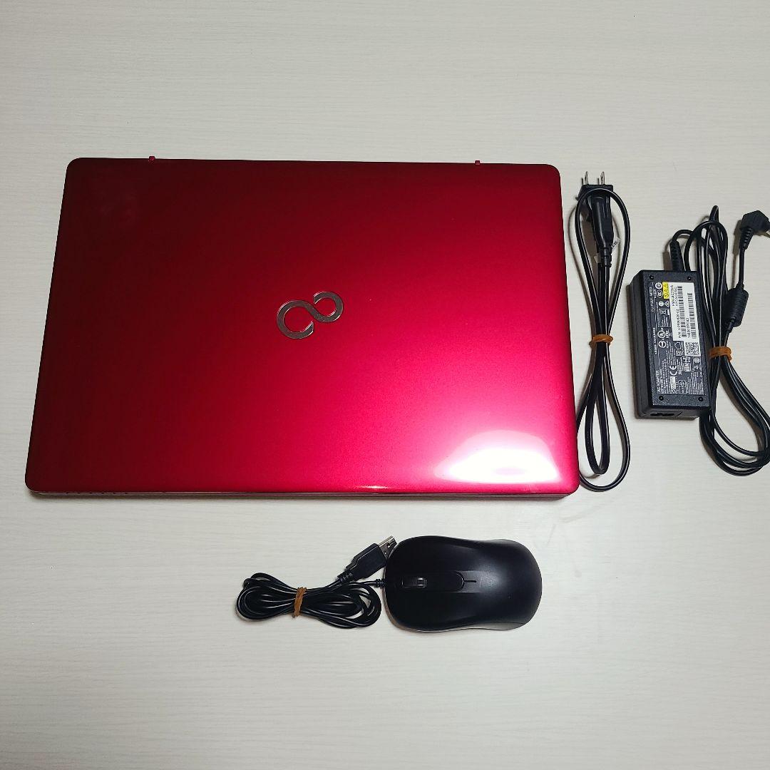 富士通製ノートPC本体マウス付 Fujitsu ノートPC 富士通 ノートパソコン マウス パソコン