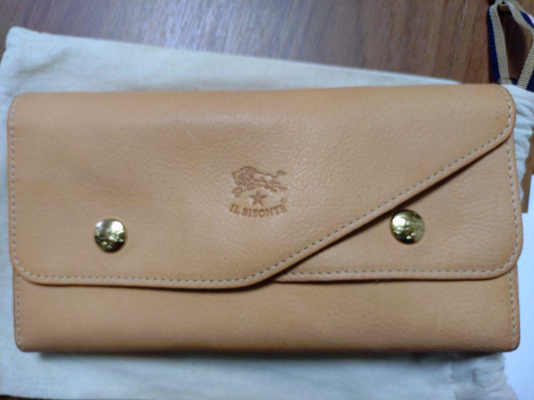 【美品】IL BISONTE　イルビゾンテ　長財布　ダブルフラップ