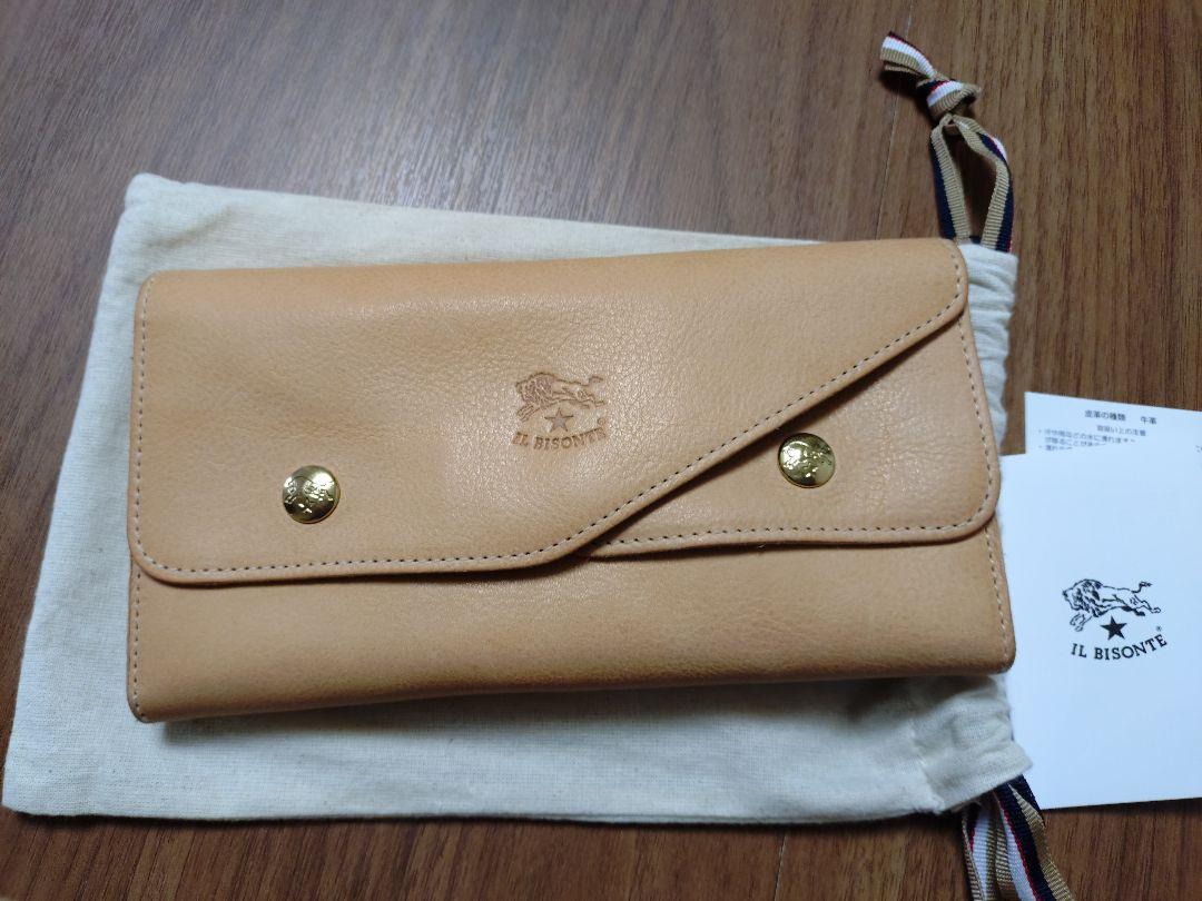 【美品】IL BISONTE　イルビゾンテ　長財布　ダブルフラップ