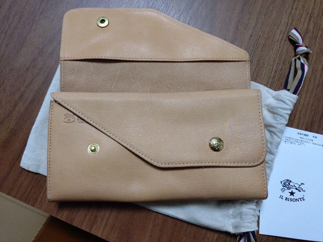 【美品】IL BISONTE　イルビゾンテ　長財布　ダブルフラップ