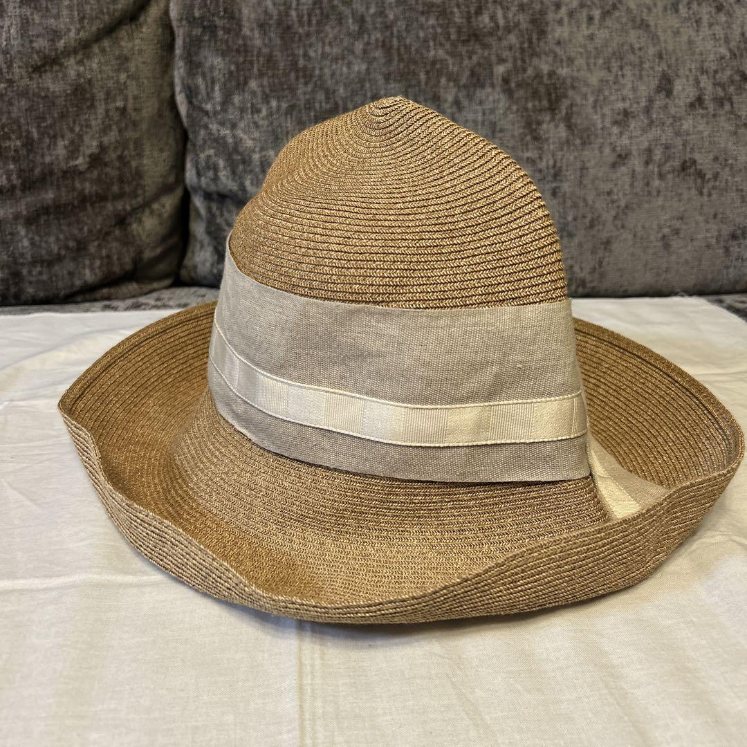 美品】アシーナニューヨーク 定価27000円 麦わら帽子 リボン