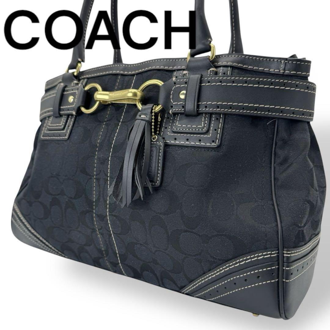 COACH ブラック ハンドバッグ
