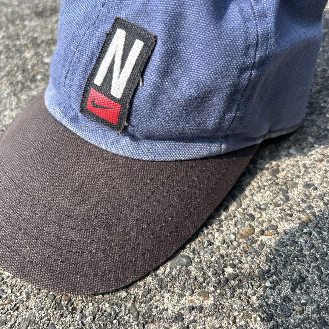 ✓NIKE ナイキ ロゴ刺繍ベースボール キャップ 90s オールド