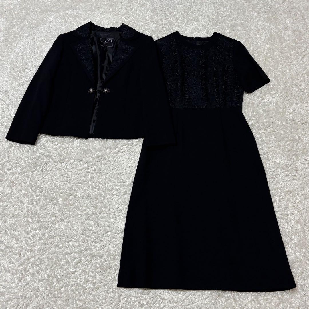 東京ソワール　ブラックフォーマル　ワンピース　礼服