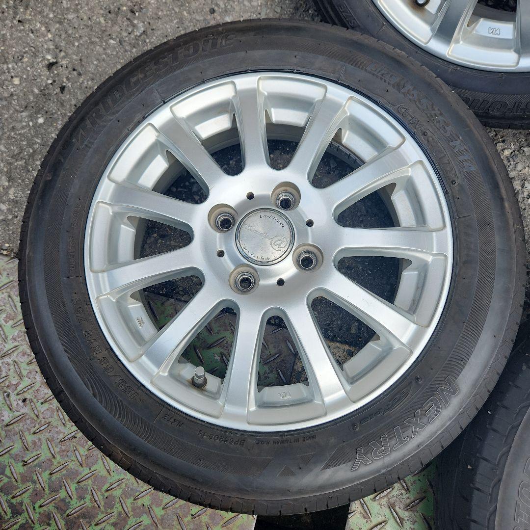 155/65R14　サマータイヤ　アルミホイール付き　4本セット