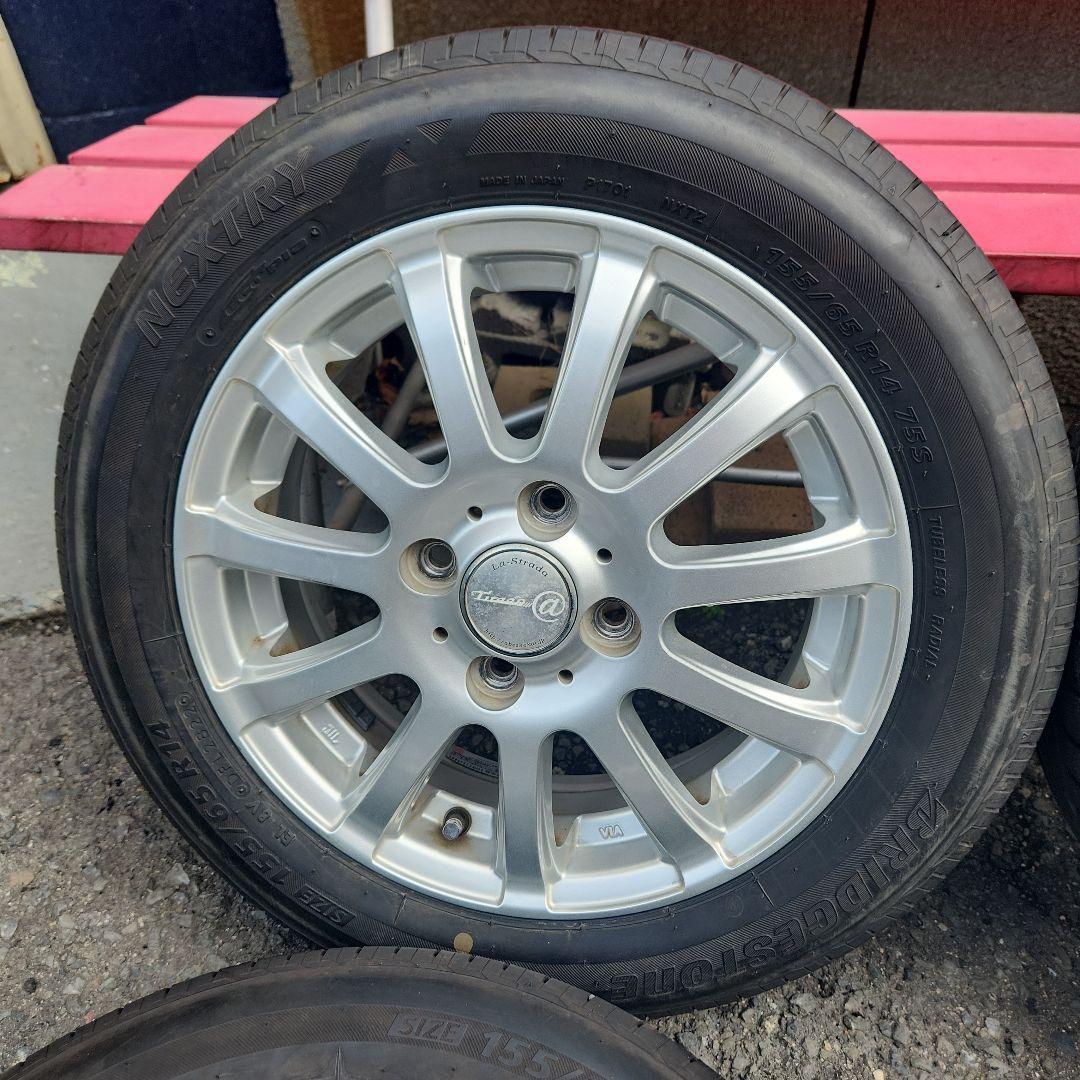 155/65R14　サマータイヤ　アルミホイール付き　4本セット
