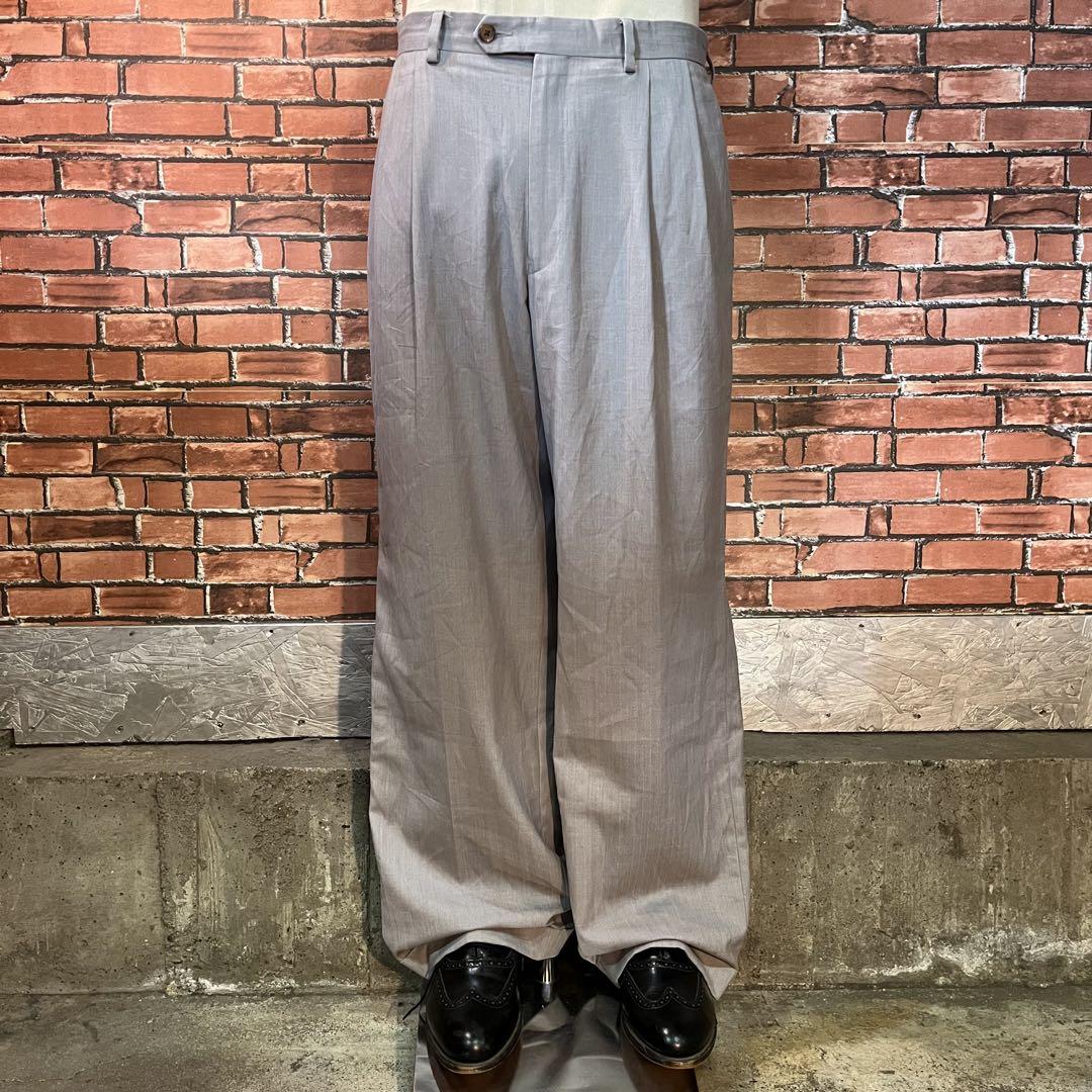 USA古着 Ralph Lauren スラックス ストライプ ワイド ストレート