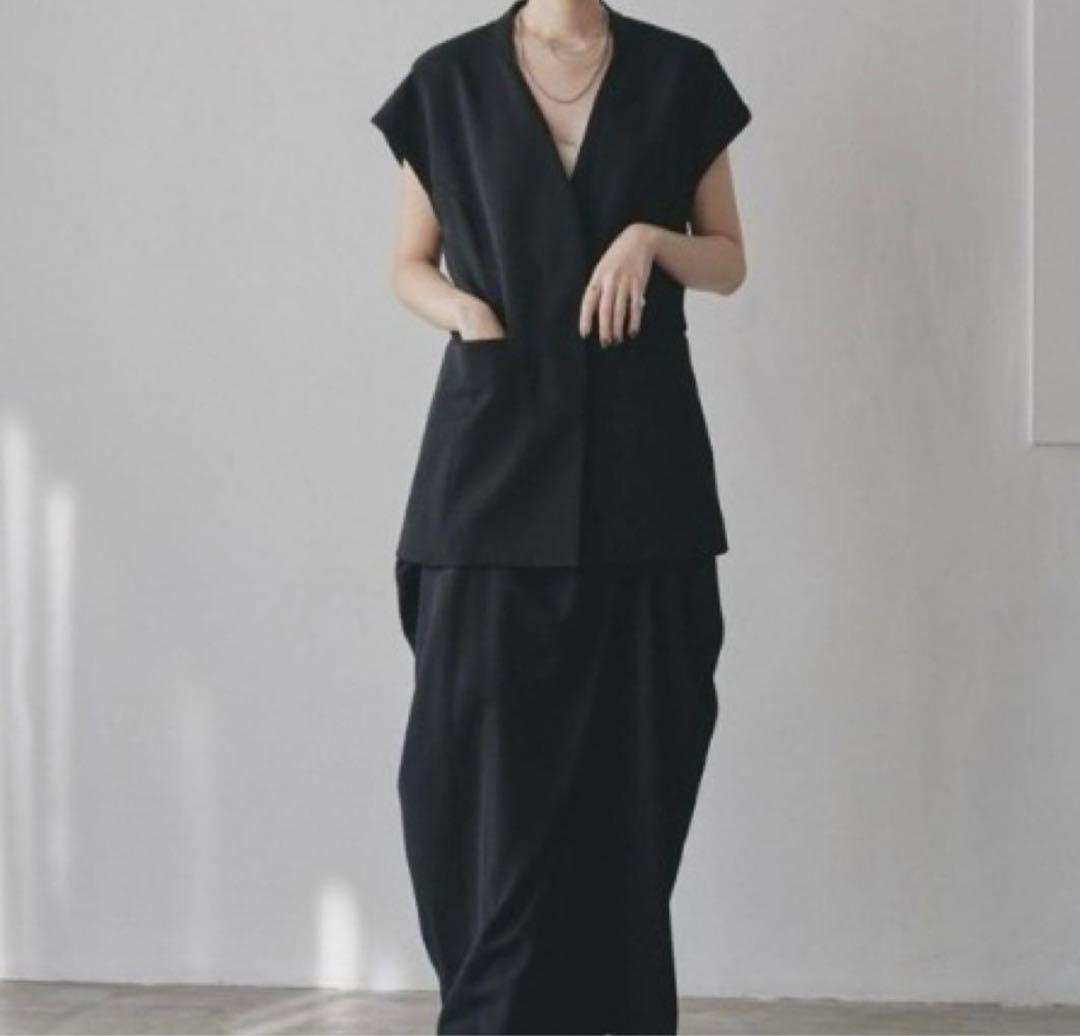 TODAYFUL Satin Over Vest ブラック 36 todayful Satin Over Vest 36 ブラック