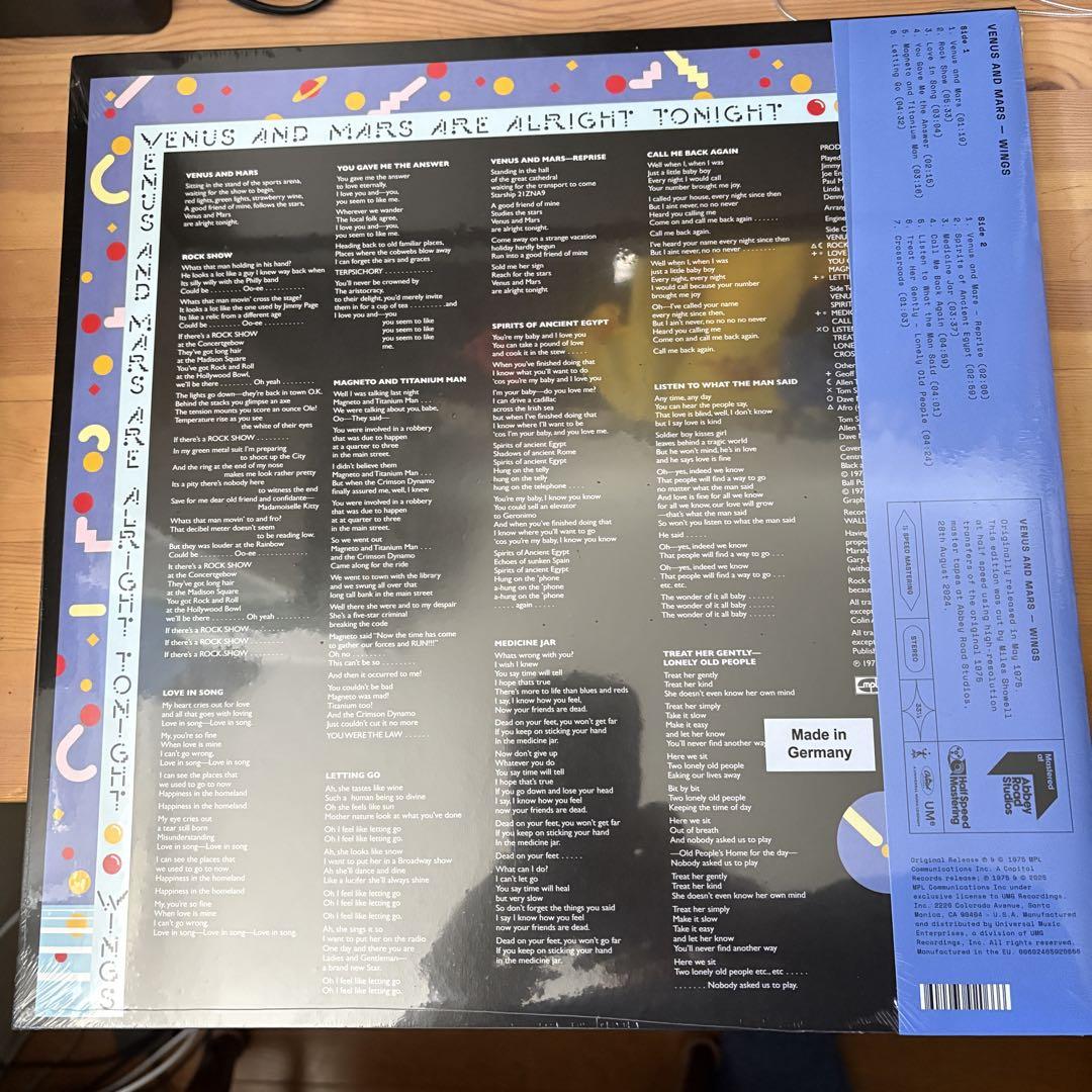 Paul McCartney Venus and Mars ハーフスピードマスタ