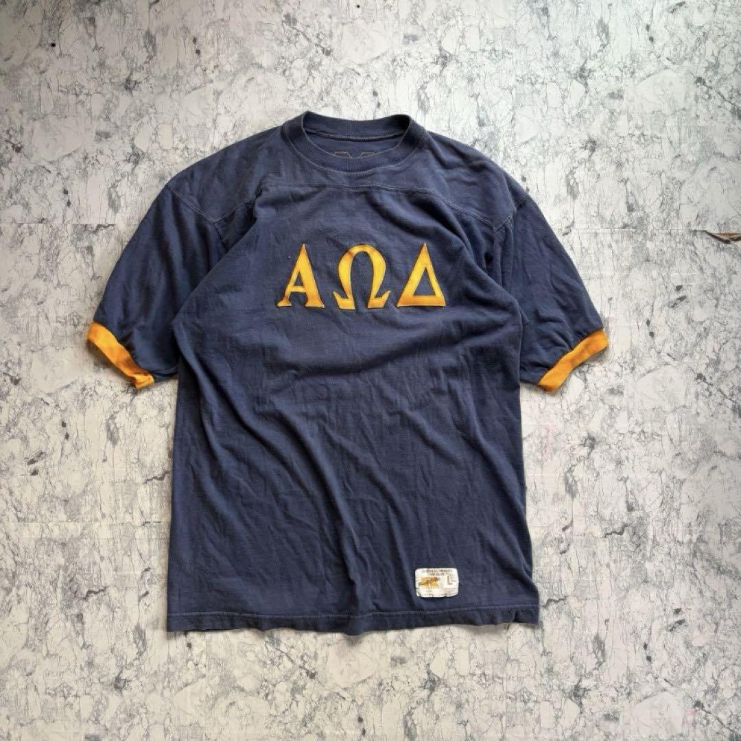 70s russell athletic フットボール tシャツ フラタニティ