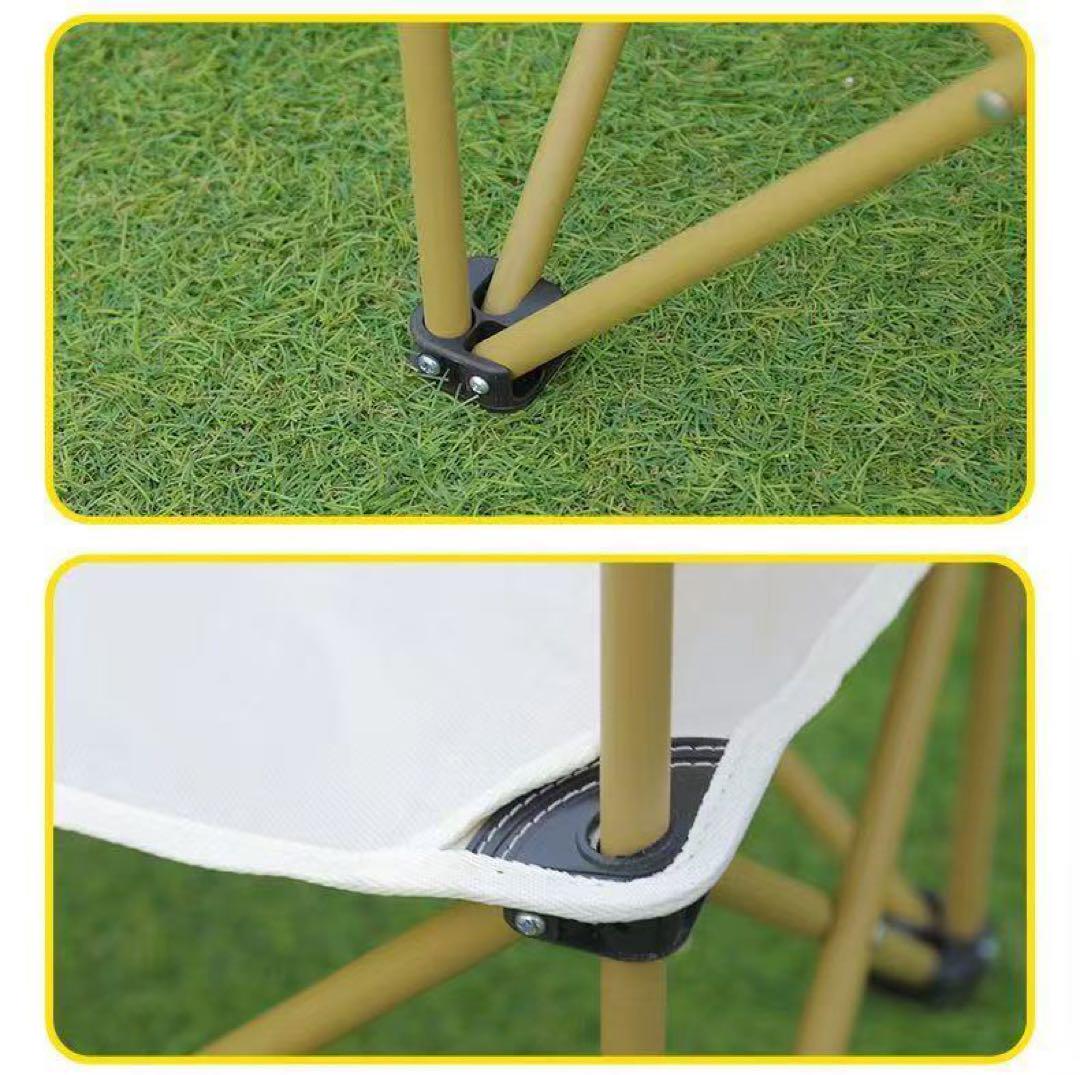 軽量折りたたみアウトドアテーブル／耐荷重80kg・大判サイズ・ブラック