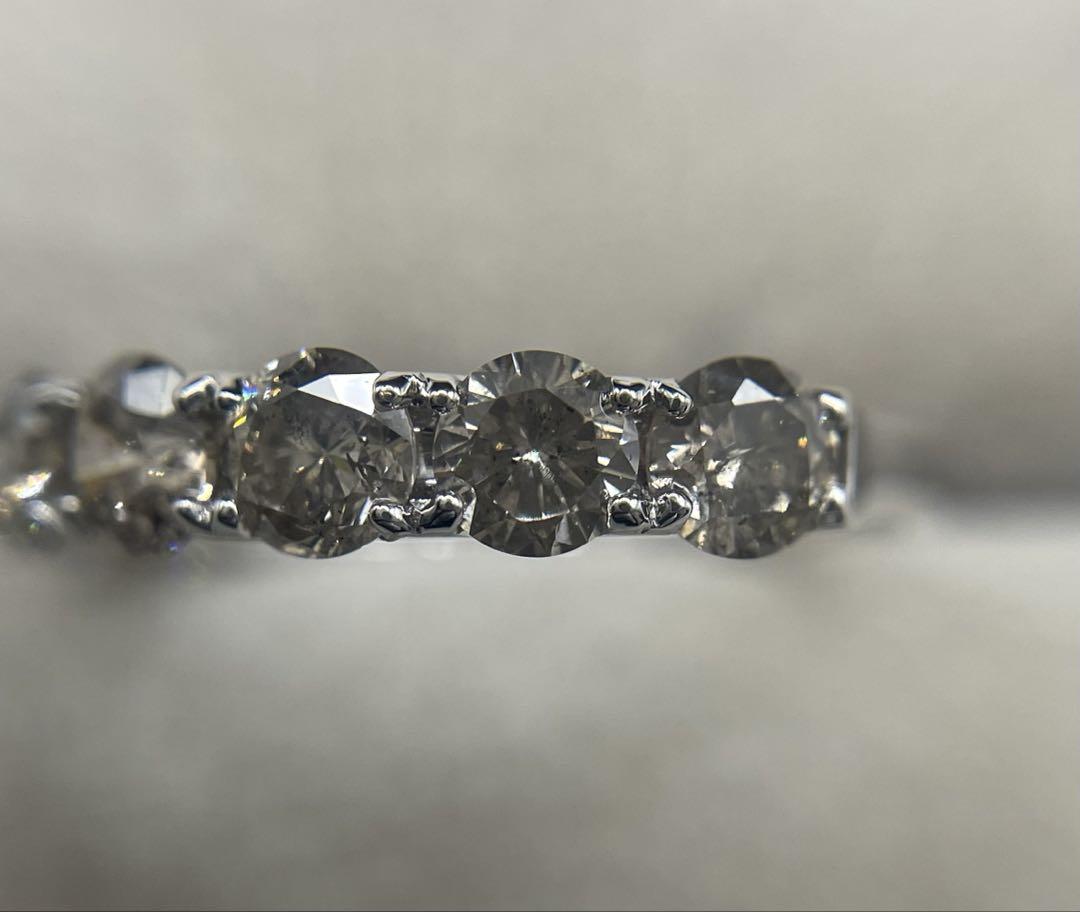 最終交渉可JC206★高級 ダイヤモンド2ct K18WG エタニティ リング