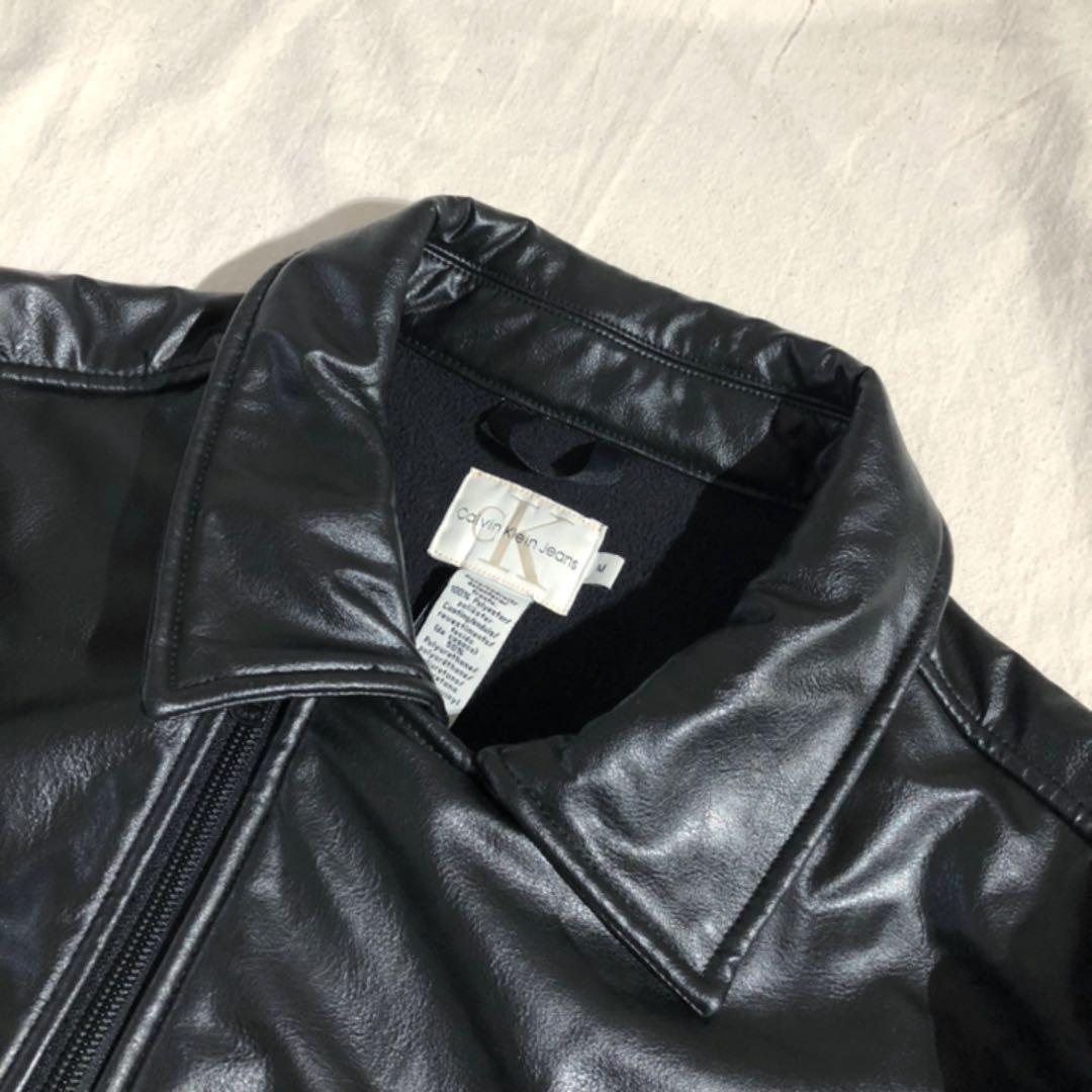 M注目の福袋!90s Calvin Klein カルバンクライン フェイクレザー M注目の福袋!90s Calvin Klein カルバンクライン フェイクレザー