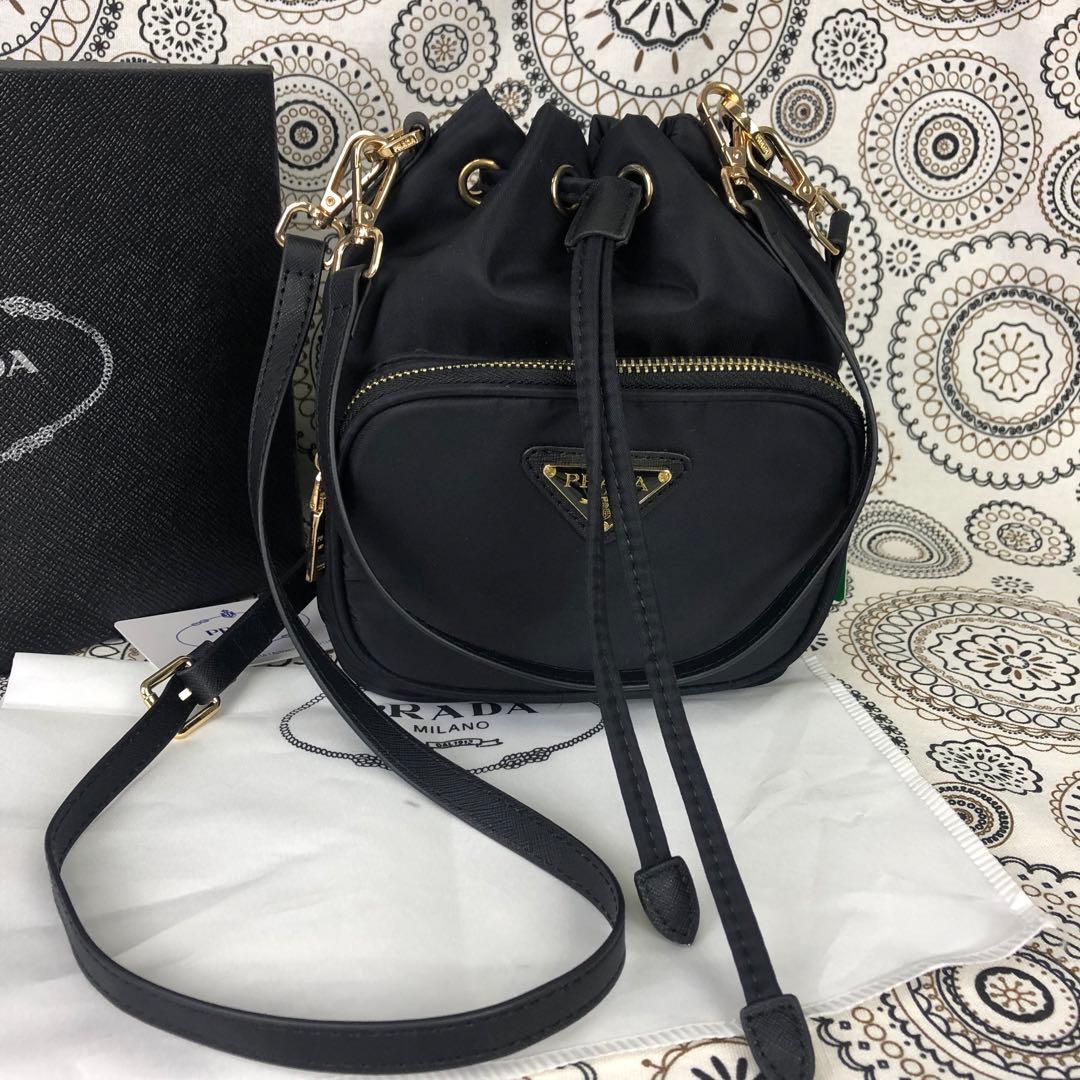PRADA プラダ ナイロン 2way 巾着 ショルダーバッグ ハンドバ