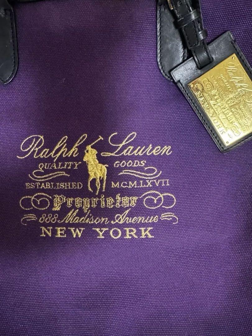 Ralph Lauren 紫トートバッグ
