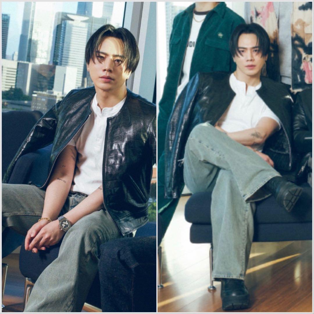 【ALEXANDER WANG】CROC LEATHER JACKET S