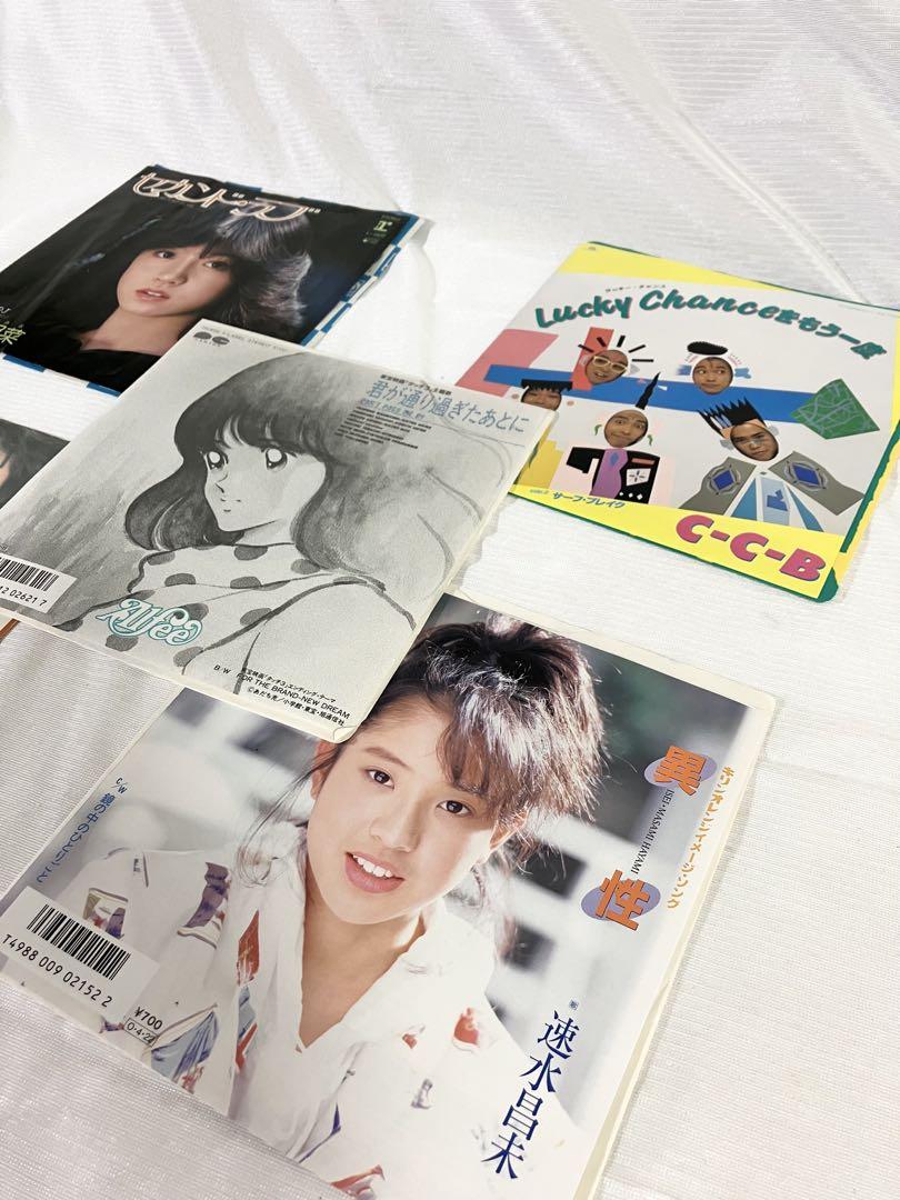 邦楽 レコード 5枚セット 中森明菜 小林明子 C-C-B 速水昌未