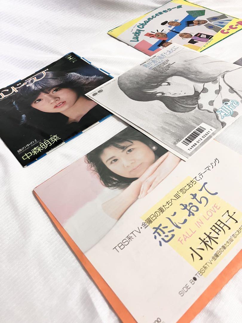 邦楽 レコード 5枚セット 中森明菜 小林明子 C-C-B 速水昌未