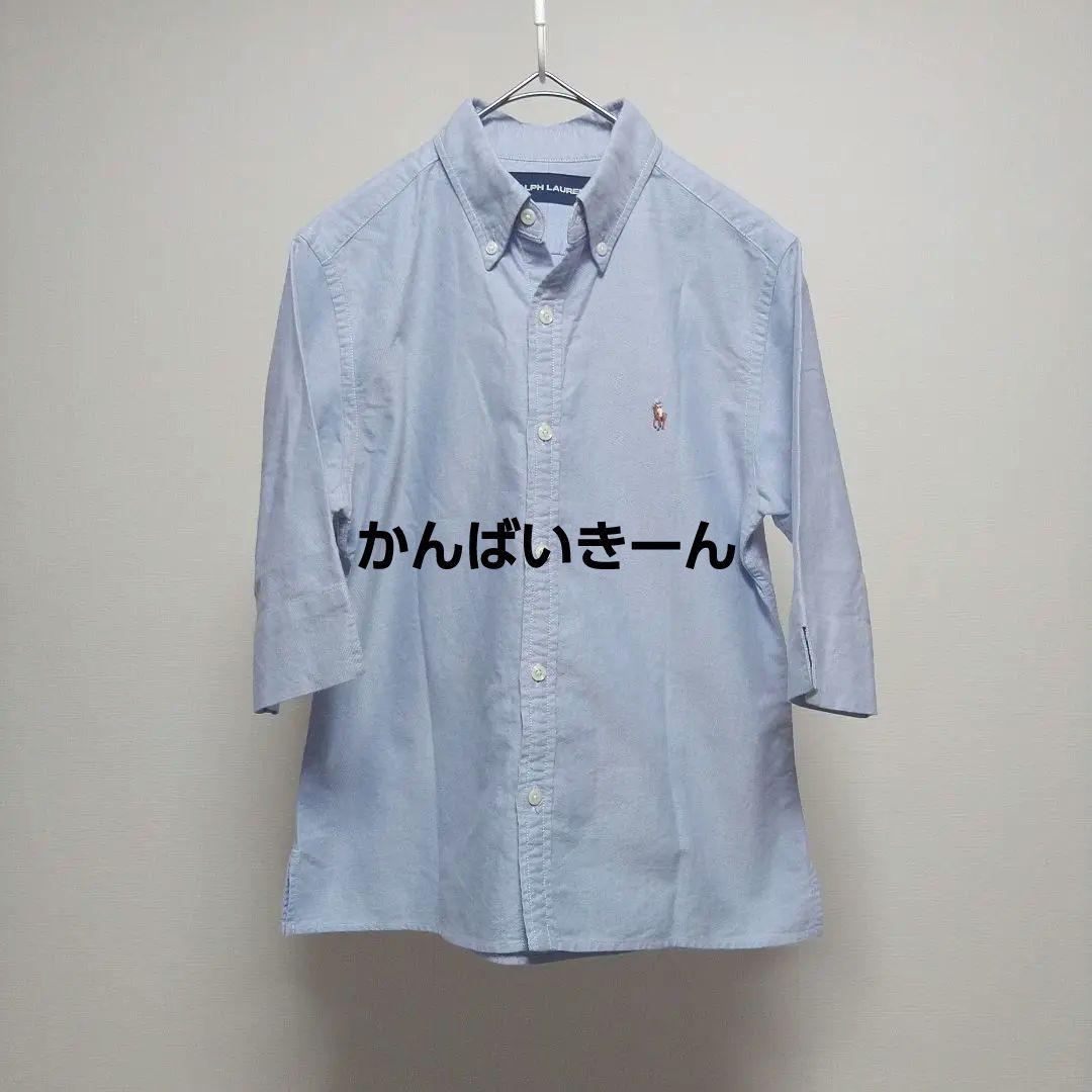 ラルフローレン　オックスフォード　半袖シャツ　L