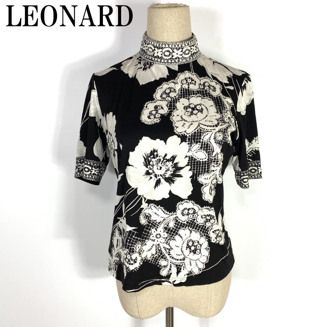 レオナール　Leonard 花柄 半袖Tシャツ　 黒/白 楽天市場】レオナール（Tシャツ・カットソー｜トップス