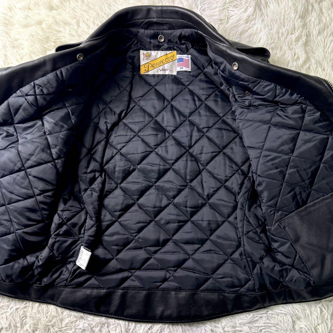極美品/近年モデル✨Schott ライダースジャケット　618 本革　黒　38 極美品/近年モデル✨Schott ライダースジャケット 618 本革 黒