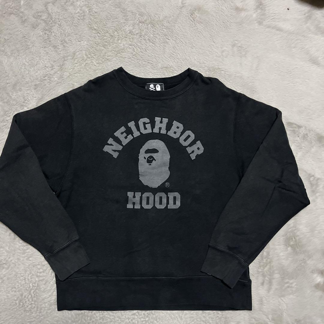 APE BAPE KAWS NEIGHBORHOOD スウェット　パーカー　M